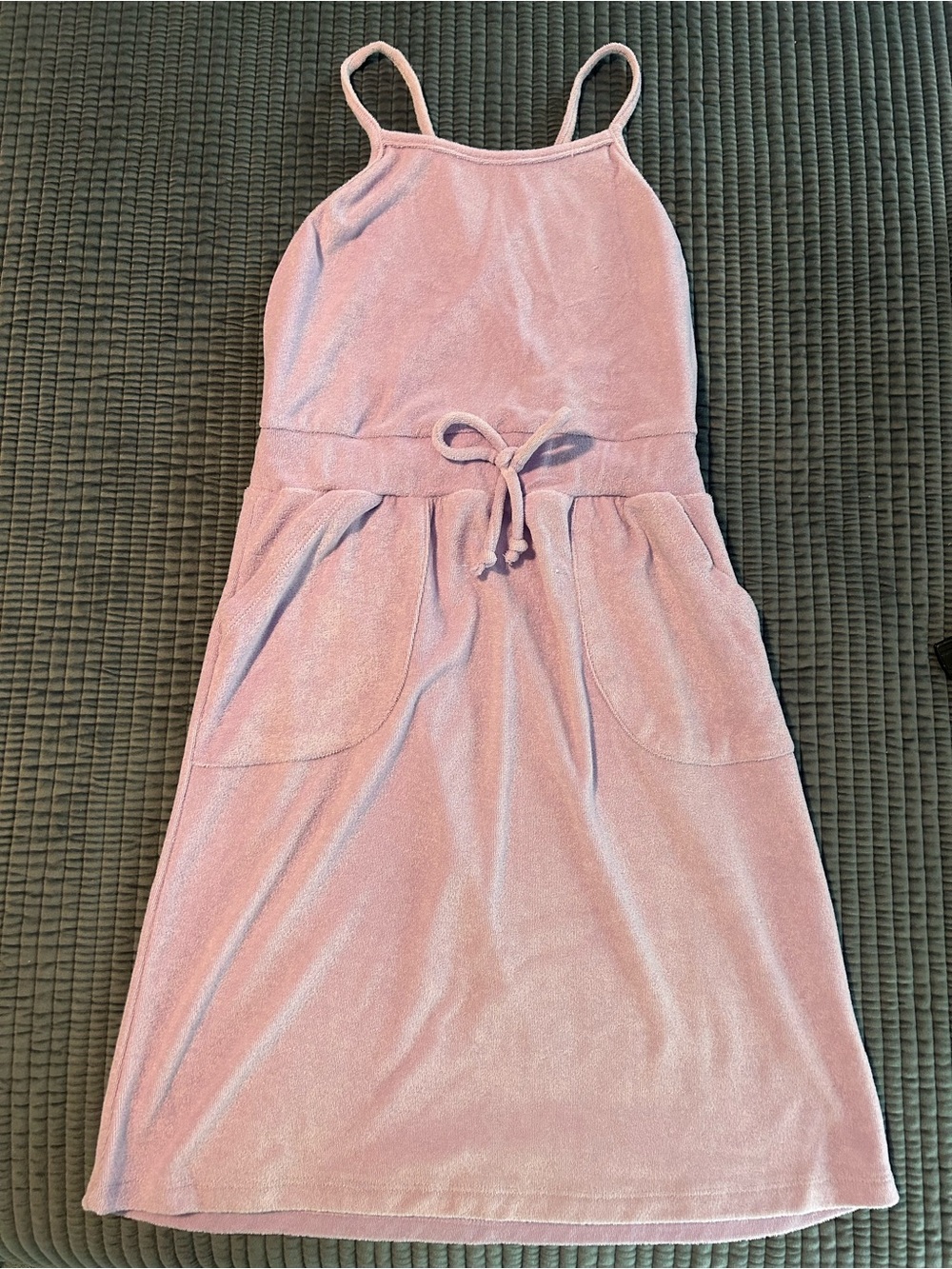 Girl’s Chaser Lavender Spaghetti Strap Terry Cloth Dress